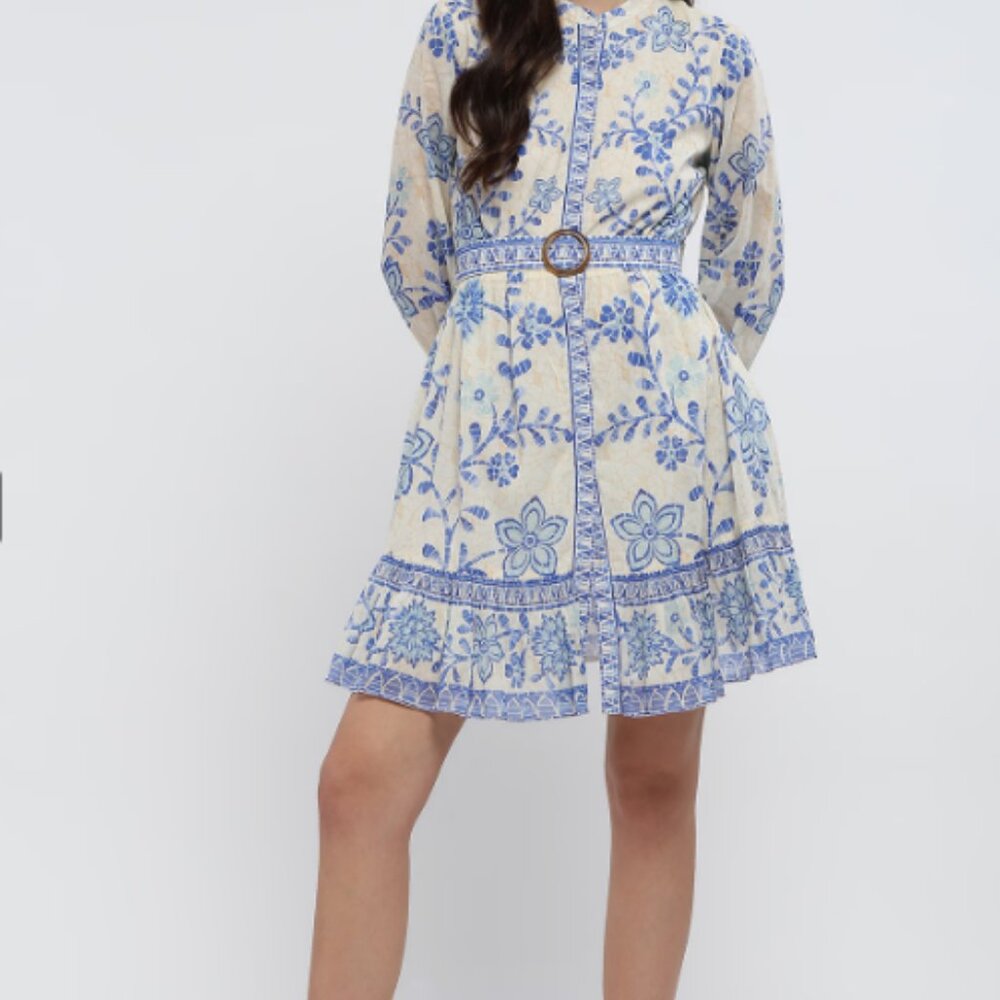 NWT Ritu Kumar White Rosine Short Dress
